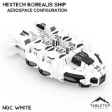 HEXTECH Borealis Ship - 6mm - Aerospace Configuration - NextGen Color White