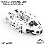 HEXTECH Borealis Ship - 6mm - Cargo Configuration - NextGen Color White