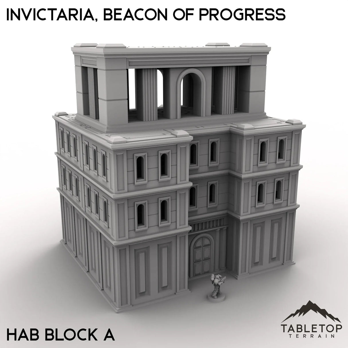 Tabletop Terrain Terrain 28/32mm / Hab Block A Invictaria, Beacon of Progress