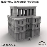 Tabletop Terrain Terrain 28/32mm / Hab Block A Invictaria, Beacon of Progress