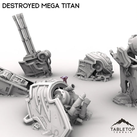 Tabletop Terrain Ruins Destroyed Mega Titan