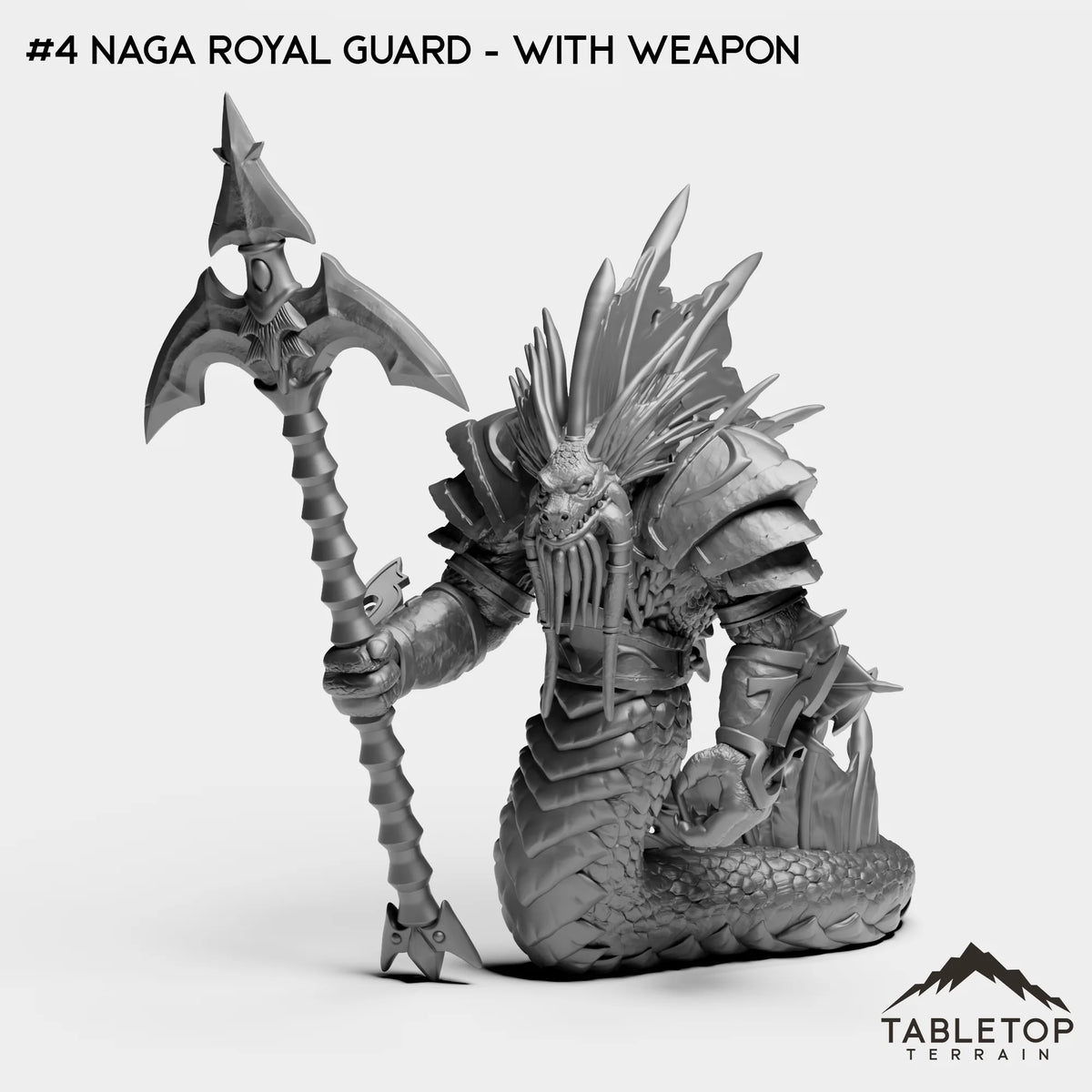#4 Naga Royal Guard - With Weapon