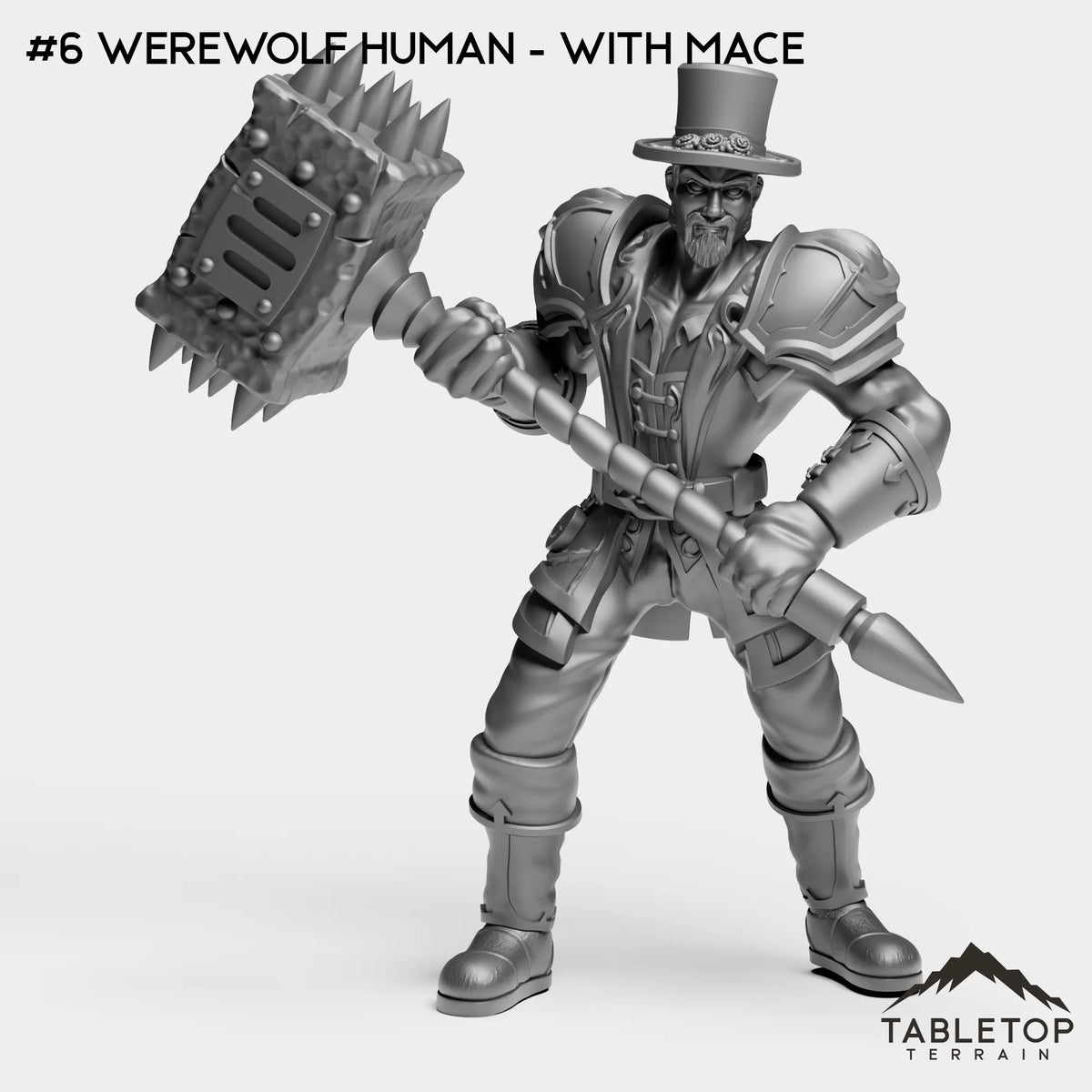 #6 Werewolf Human - With Mace