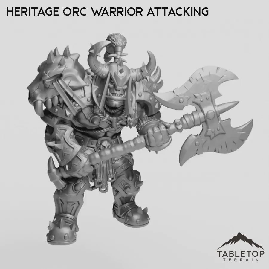 Heritage Orc Warrior Attacking