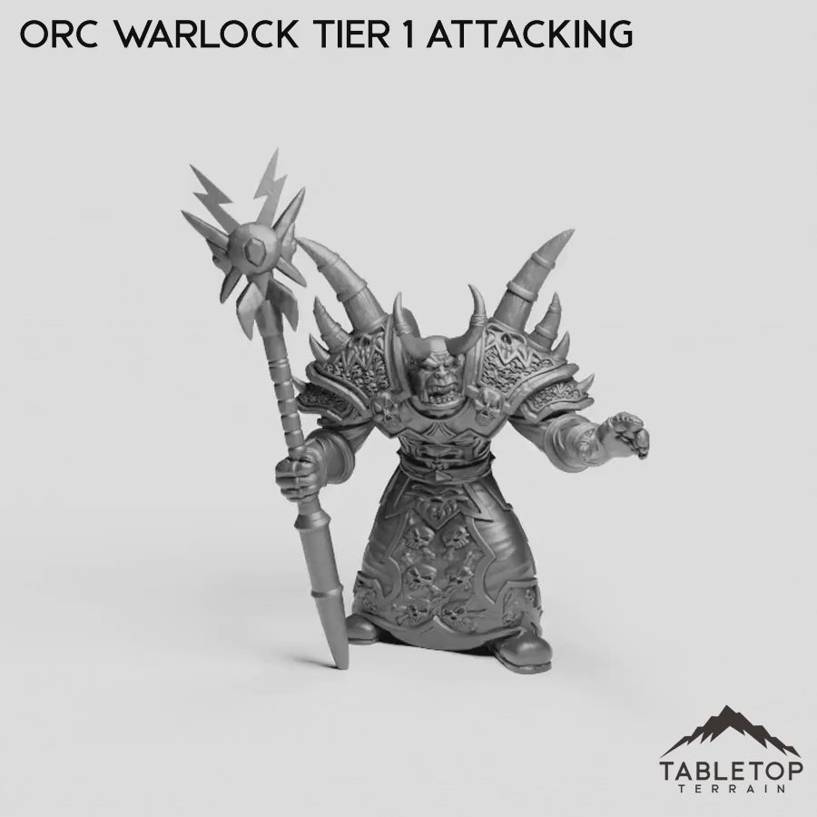 Orc Warlock Tier 1 Attacking