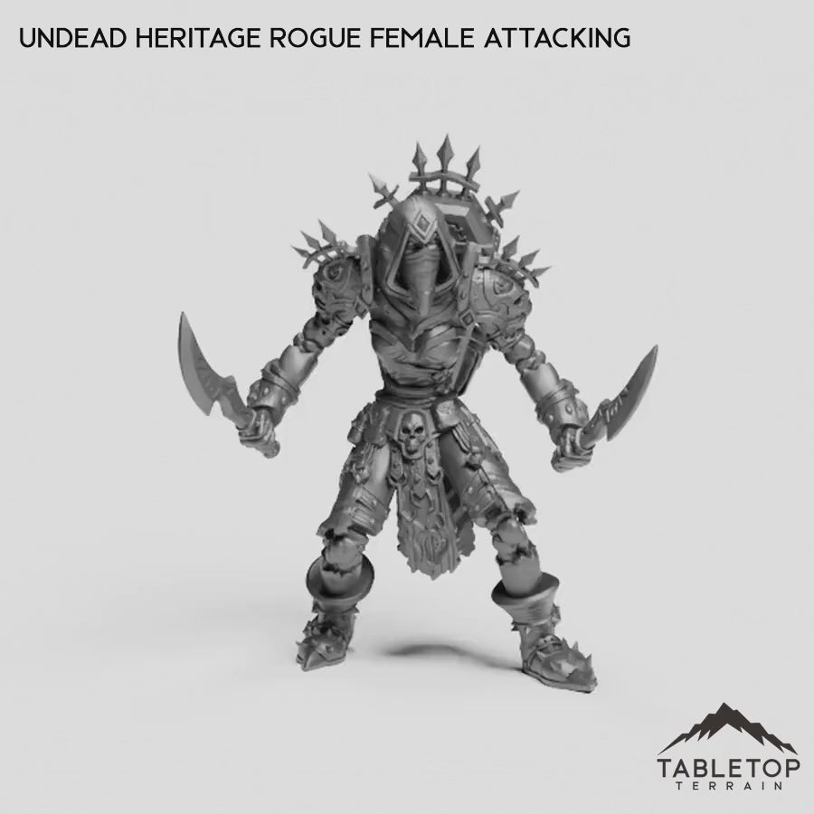 Undead Heritage Rogue Female Attacking