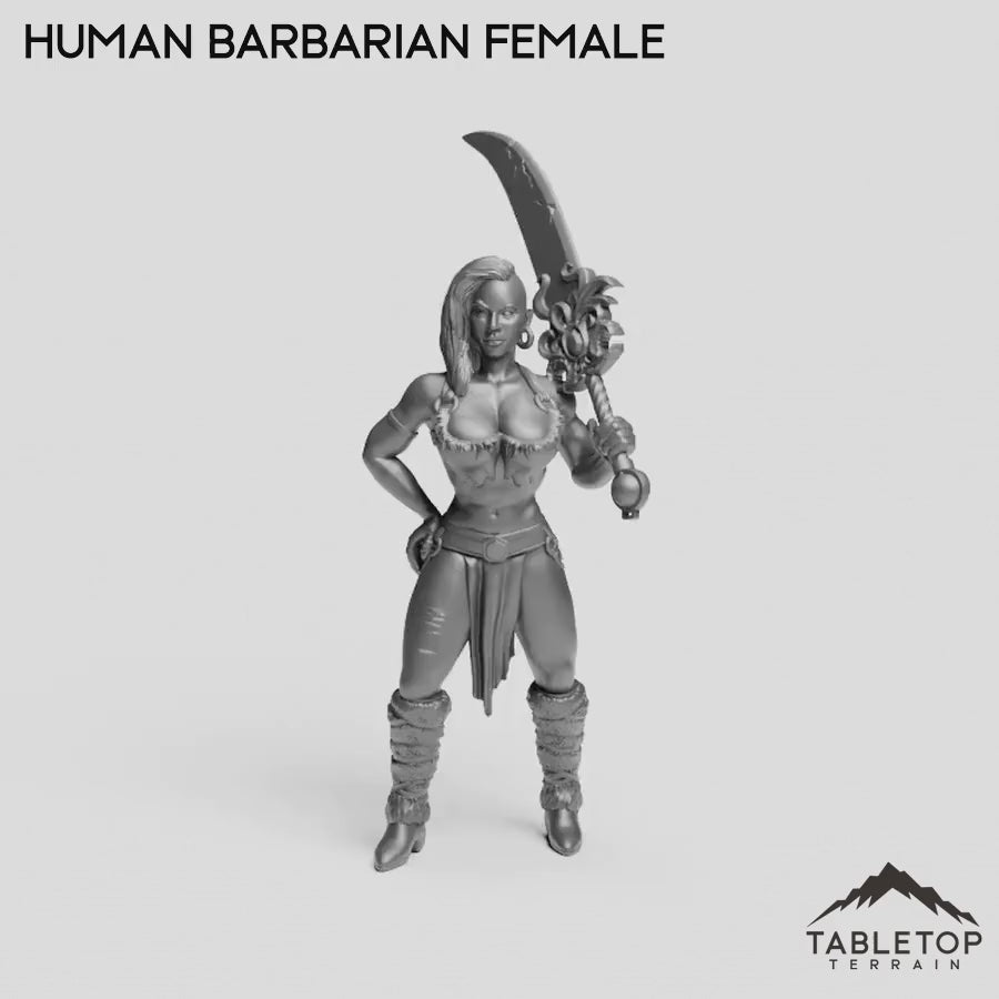 Human Barbarian Female
