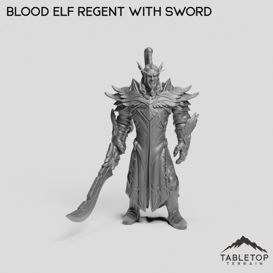 Blood Elf Regent with Sword