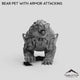 Bear Pet with Armor Attacking
