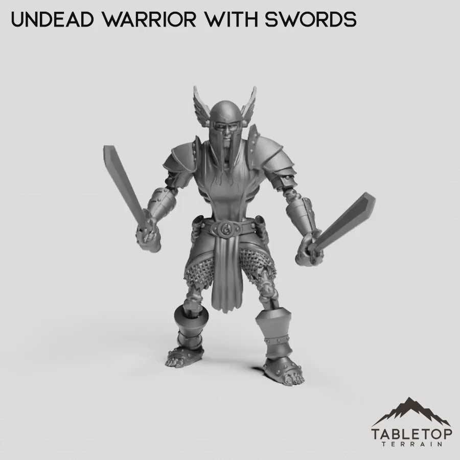 Undead Warrior with Swords