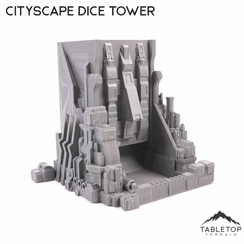 Terreno de torre de dados de paisaje urbano de ciencia ficción de 6 mm