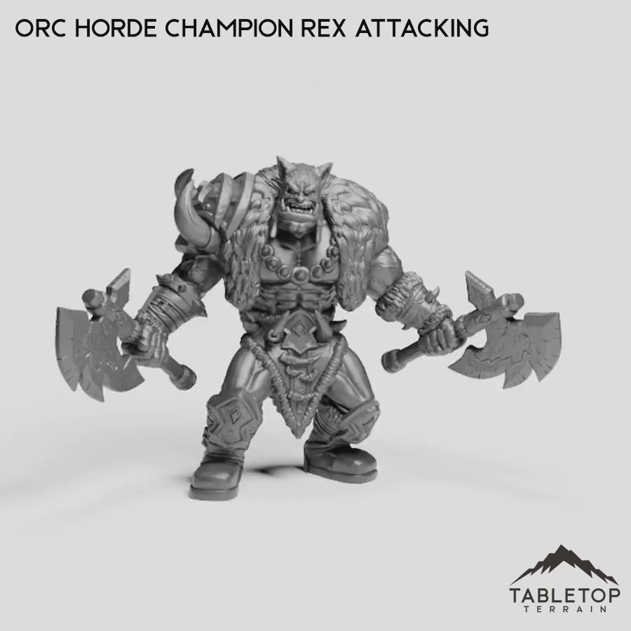 Orc Horde Champion Rex Attacking
