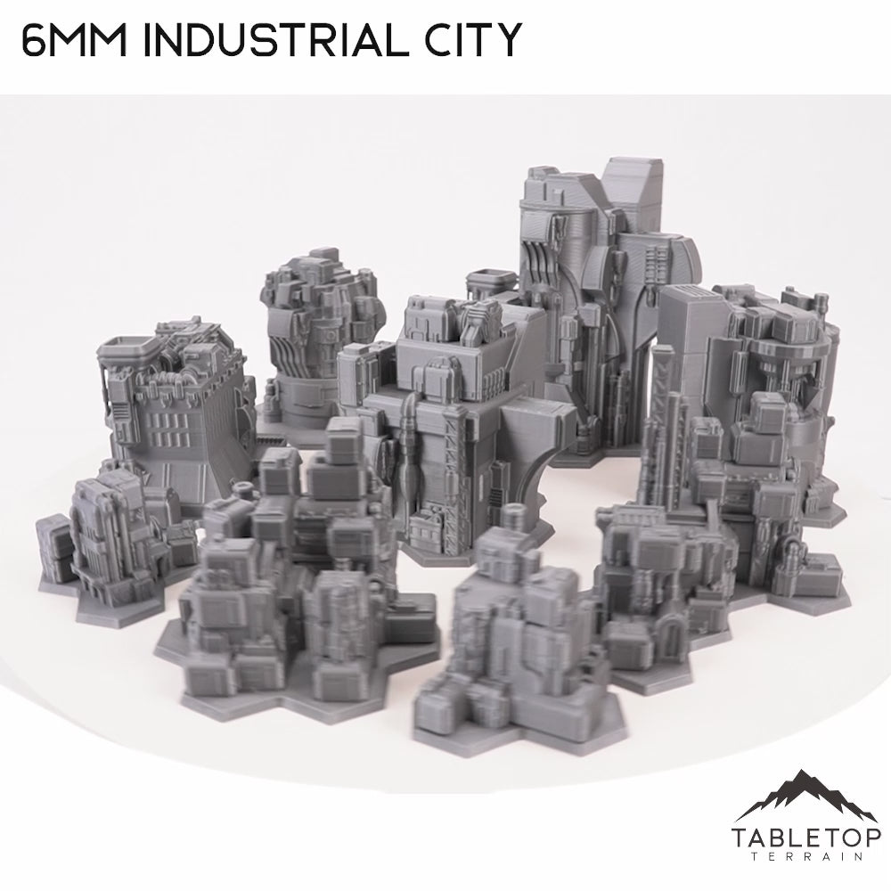 Paquete 1 de ciudad industrial de ciencia ficción de 6 mm