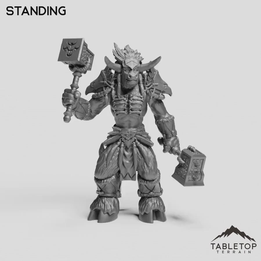 Minotaur Heritage Warrior Female – Tabletop Terrain