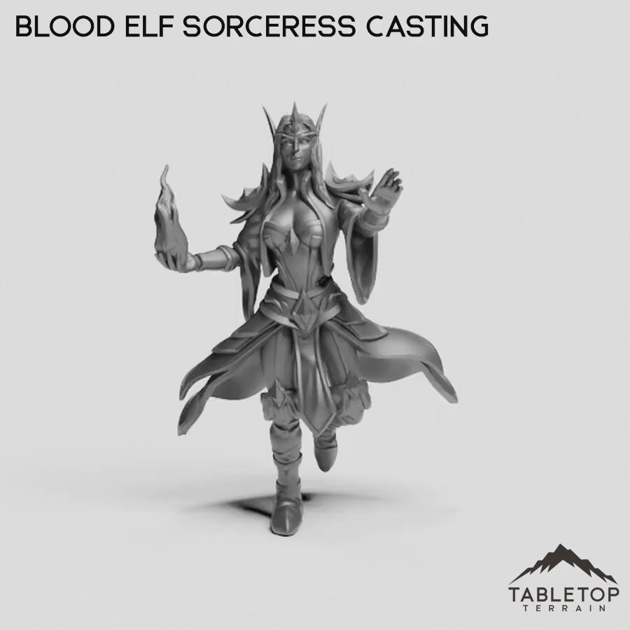 Blood Elf Sorceress Casting