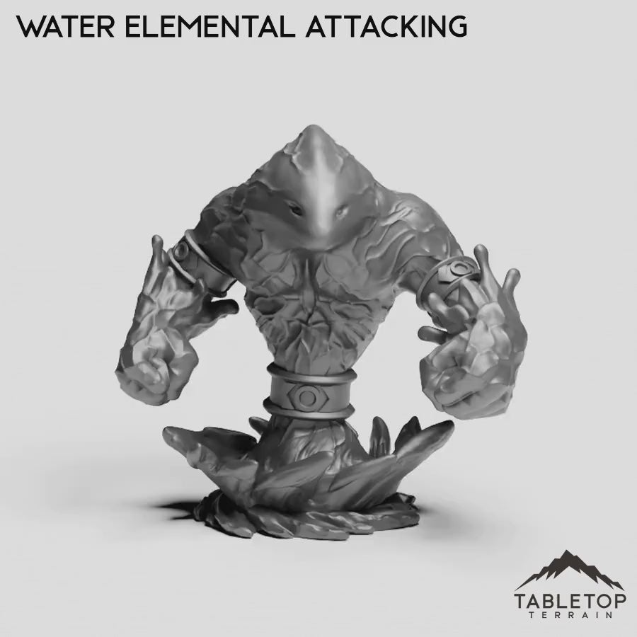 Water Elemental Attacking