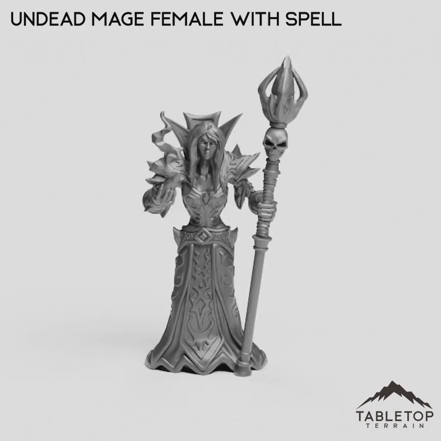 Undead Mage Female with Spell