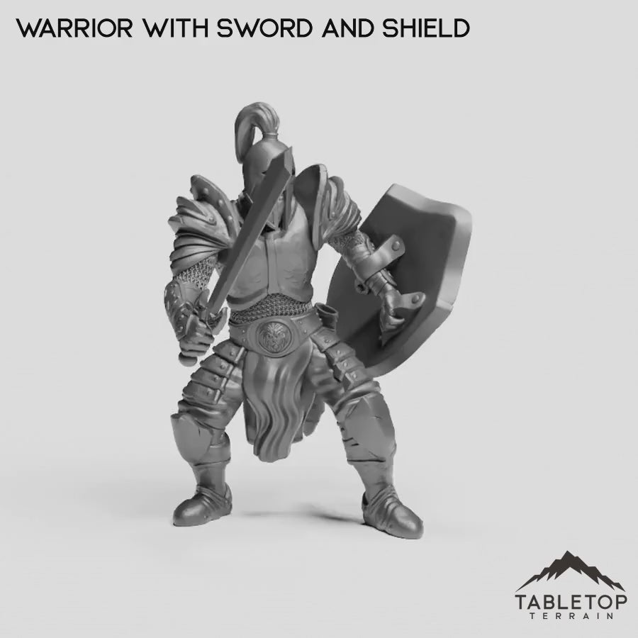 Warrior with Sword and Shield