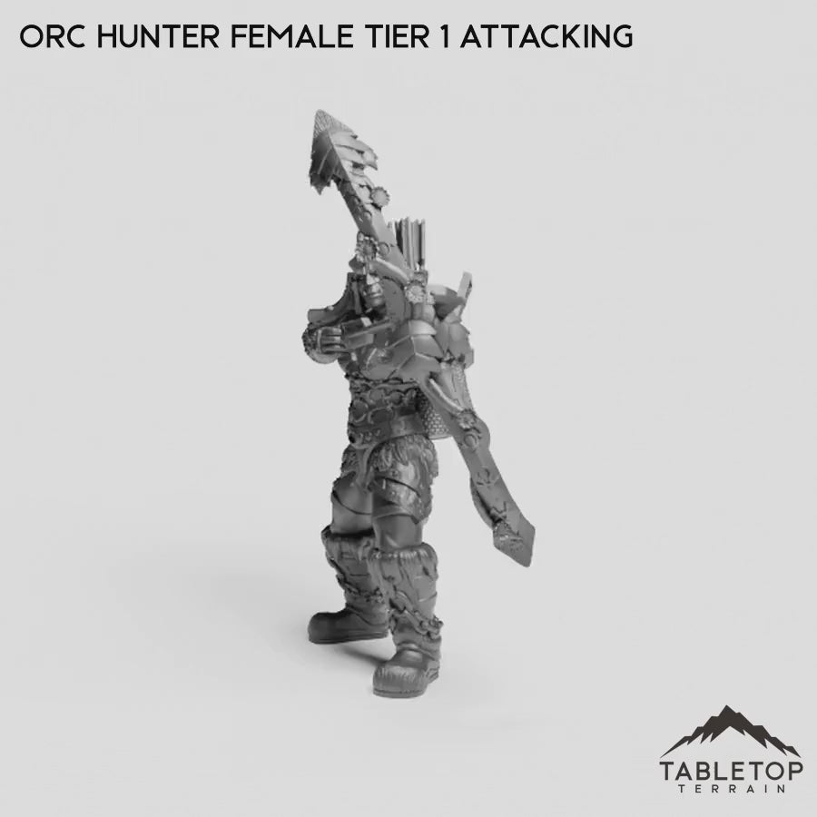 Orc Hunter Female Tier 1 Attacking