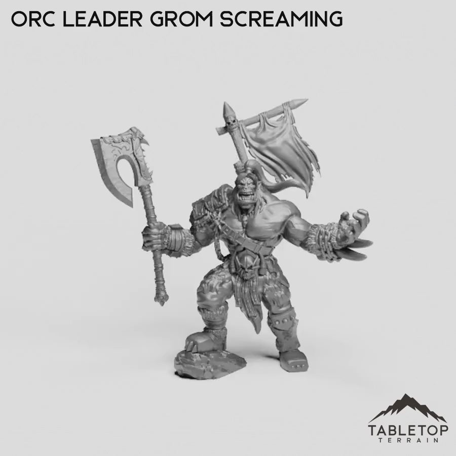 Orc Leader Grom Screaming