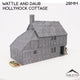 Wattle and Daub Hollyhock Cottage -Country & King- Fantasy Historical Building