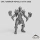 Orc Warrior Female with Axes