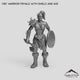 Orc Warrior Female with Shield and Axe