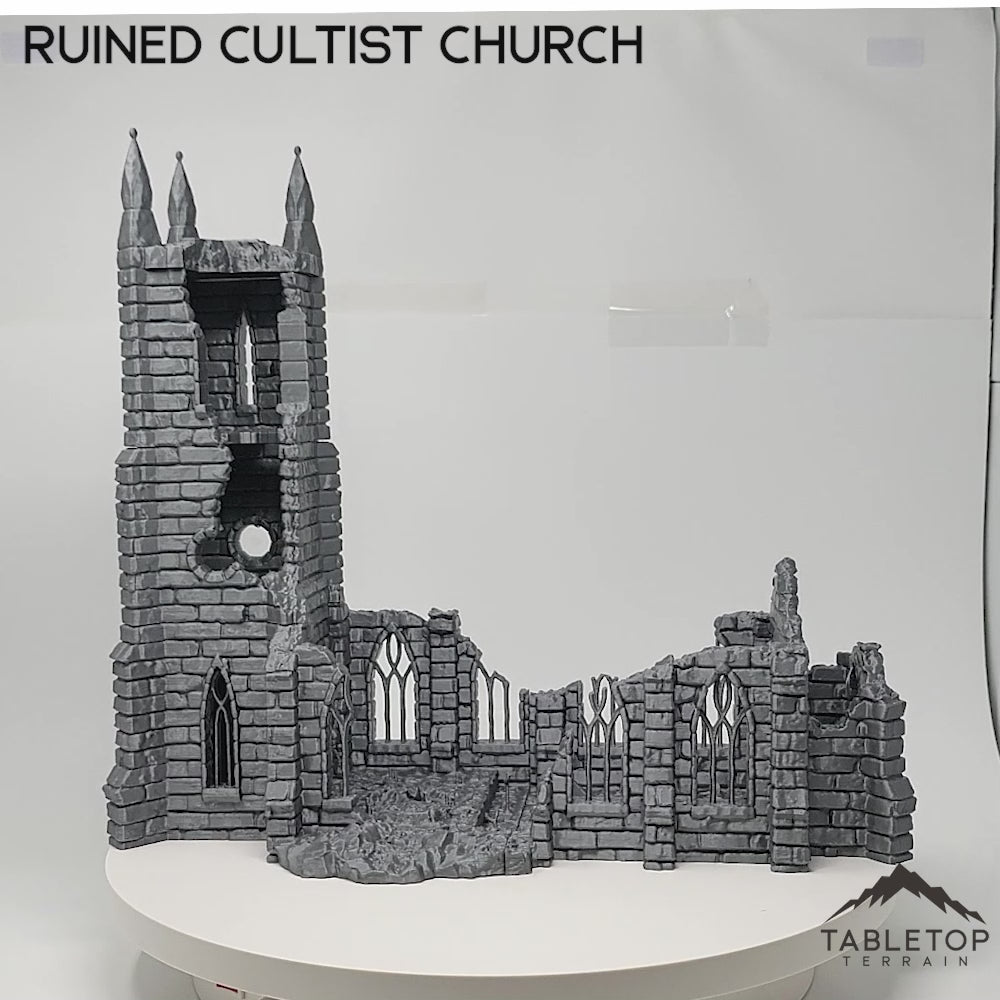 Zerstörte Kultistenkirche