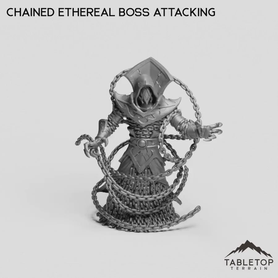 Chained Ethereal Boss Attacking