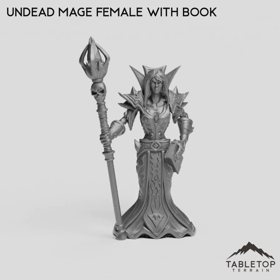 Undead Mage Female with Book