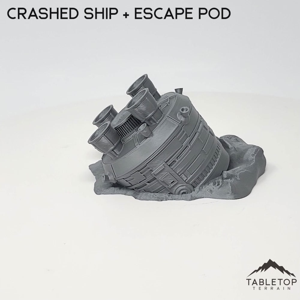 Massa'Dun Crashed Ship + Escape Pod