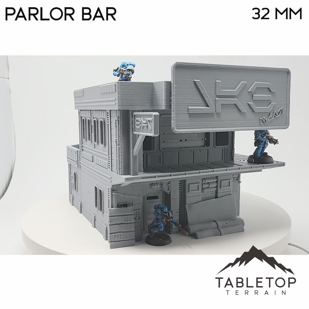 Midrim City Cyberpunk Parlor Bar - Star Wars Legion Building