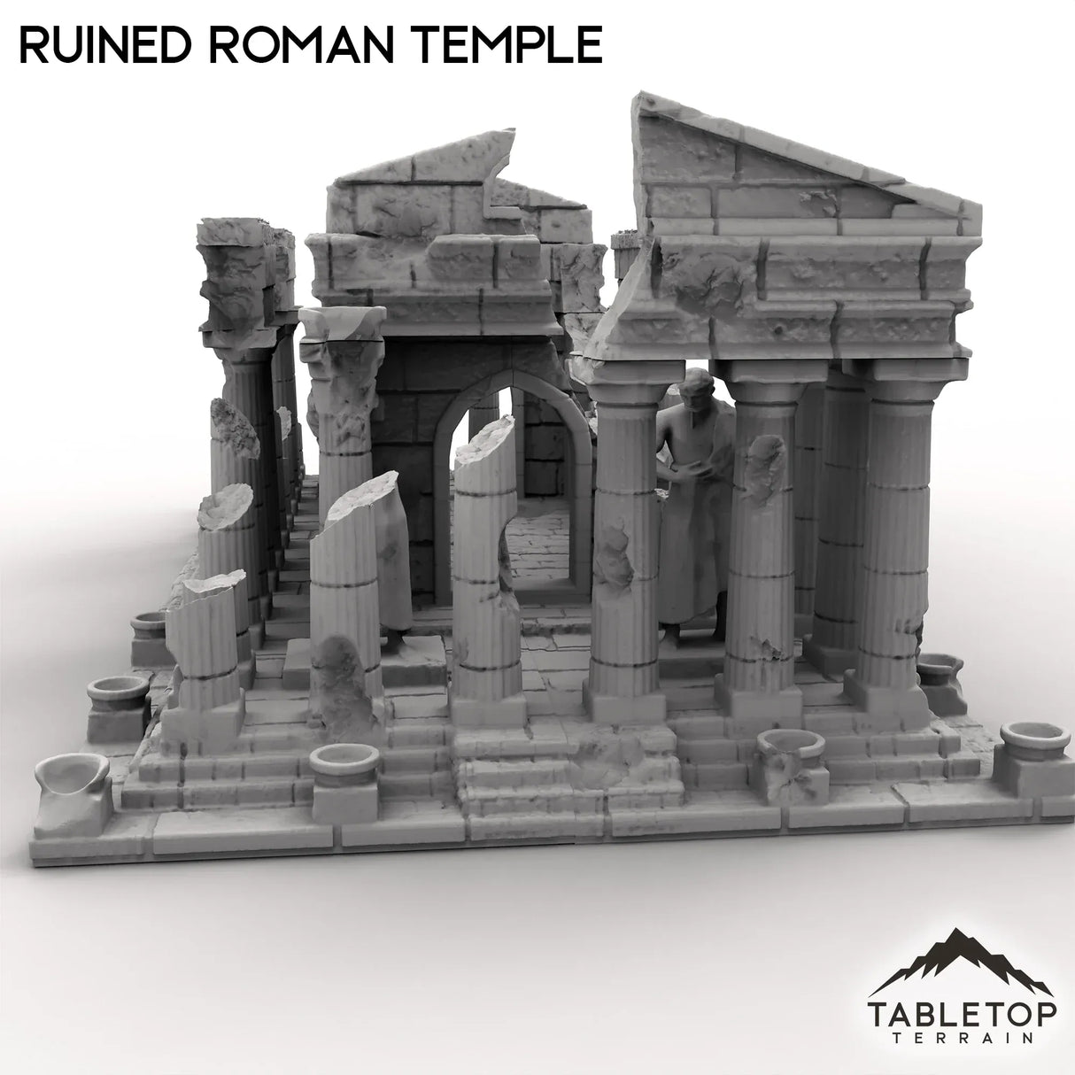 Tabletop Terrain Ruins Ruined Roman Temple