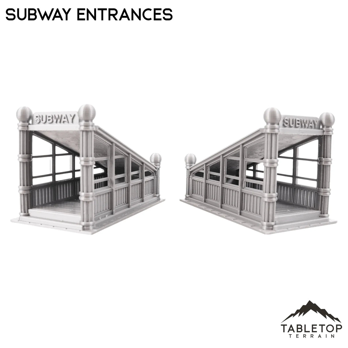 Tabletop Terrain Building Subway Entrance Set - Marvel Crisis Protocol Terrain