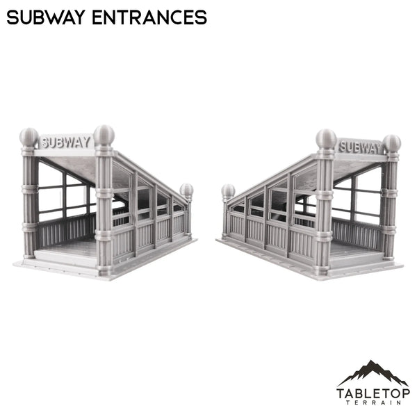 Tabletop Terrain Building Subway Entrance Set - Marvel Crisis Protocol Terrain