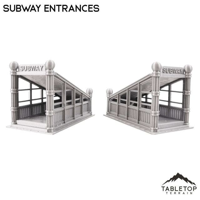 Tabletop Terrain Building Subway Entrance Set - Marvel Crisis Protocol Terrain
