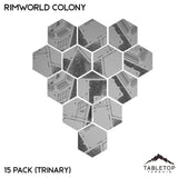 Tabletop Terrain 15 Pack (Trinary) Rimworld Colony - Hex - Hardcore Bases