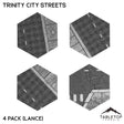 Tabletop Terrain 4 Pack (Lance) Trinity City Streets - Hex - Hardcore Bases