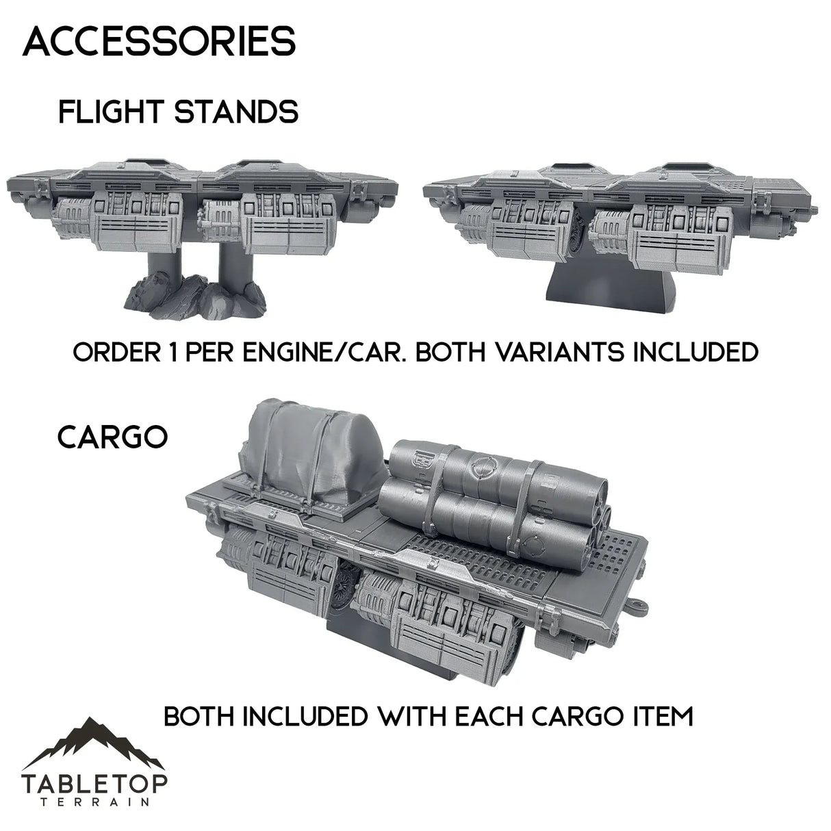 Tabletop Terrain 40mm / Accessory - Flight Stands Repulsor Land Train