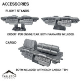 Tabletop Terrain 40mm / Accessory - Flight Stands Repulsor Land Train