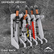 Tabletop Terrain 5 Bay Rack Grimdark Armory - Mini Weapon Props