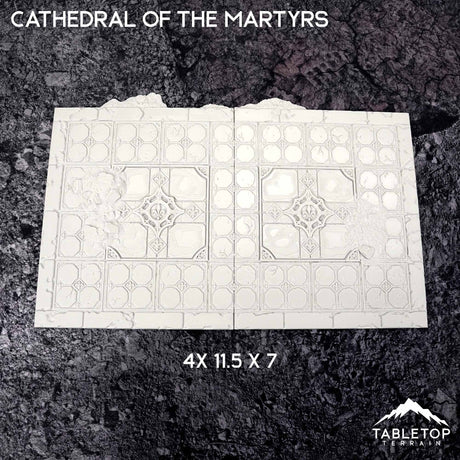 Tabletop Terrain Accessory 11e Cathedral of the Martyrs Template Set