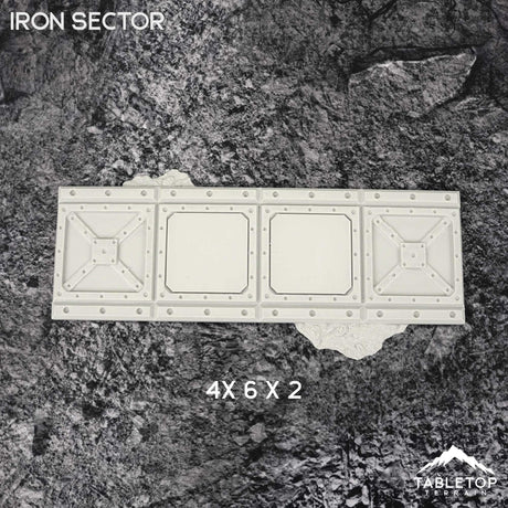 Tabletop Terrain Accessory 11e Iron Sector Template Set