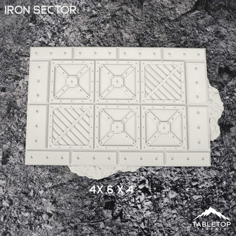 Tabletop Terrain Accessory 11e Iron Sector Template Set