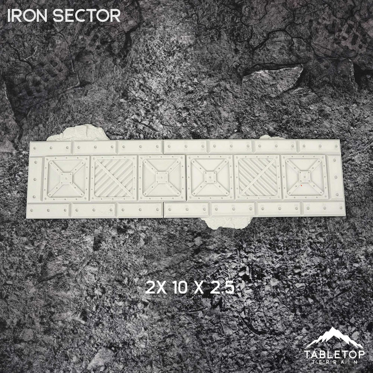 Tabletop Terrain Accessory 11e Iron Sector Template Set