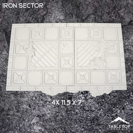 Tabletop Terrain Accessory 11e Iron Sector Template Set