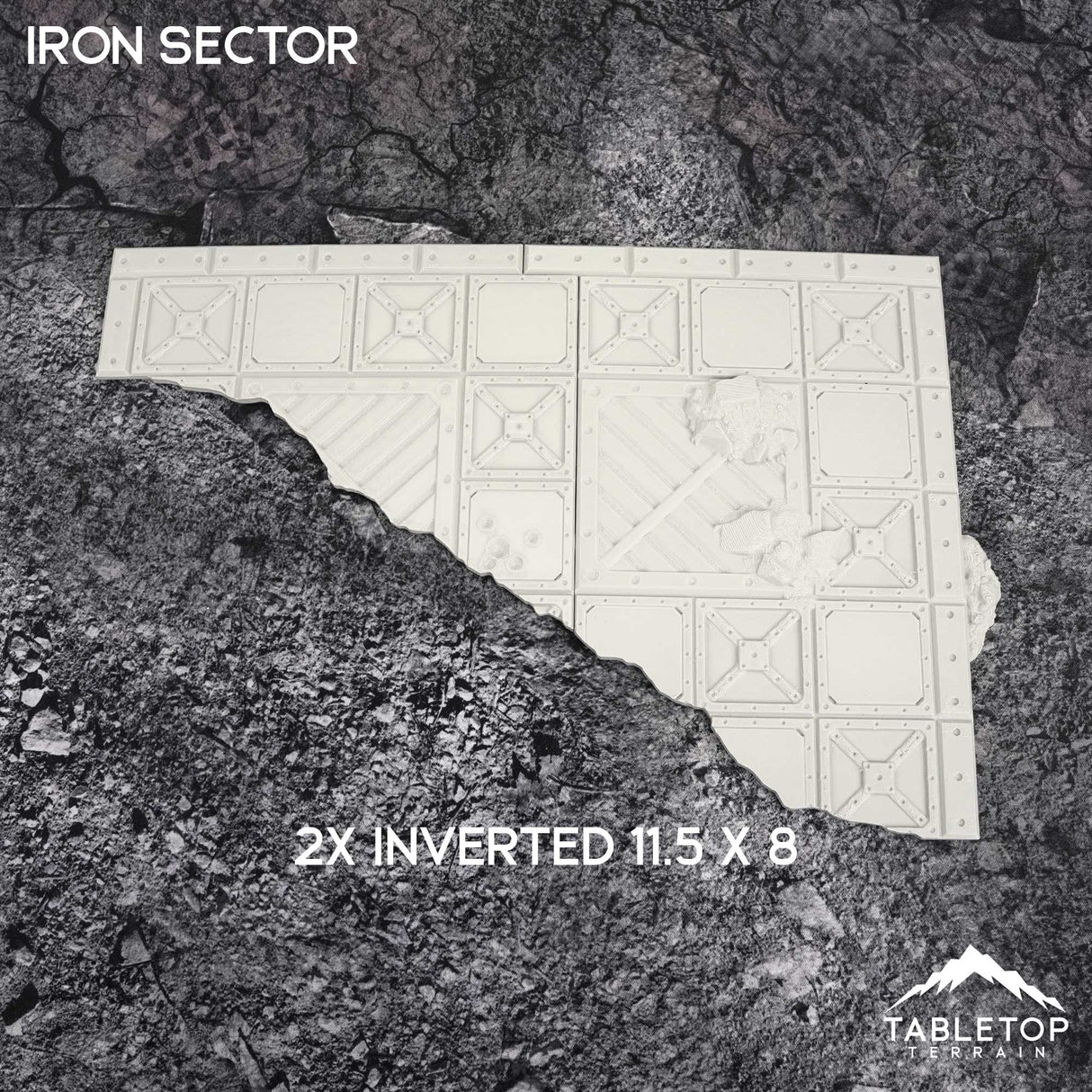 Tabletop Terrain Accessory 11e Iron Sector Template Set
