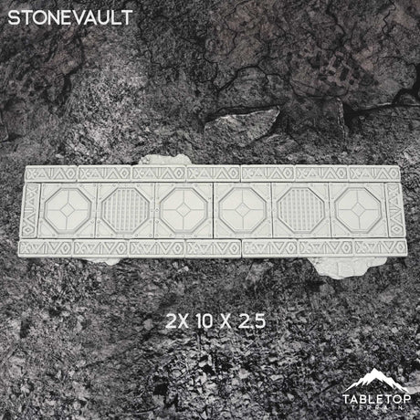 Tabletop Terrain Accessory 11e Stonevault Template Set