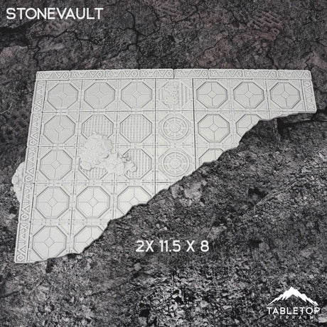 Tabletop Terrain Accessory 11e Stonevault Template Set