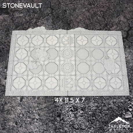Tabletop Terrain Accessory 11e Stonevault Template Set